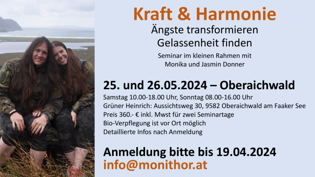 Seminar Monika & Jasmin Donner Mai 2024 Oberaichwald